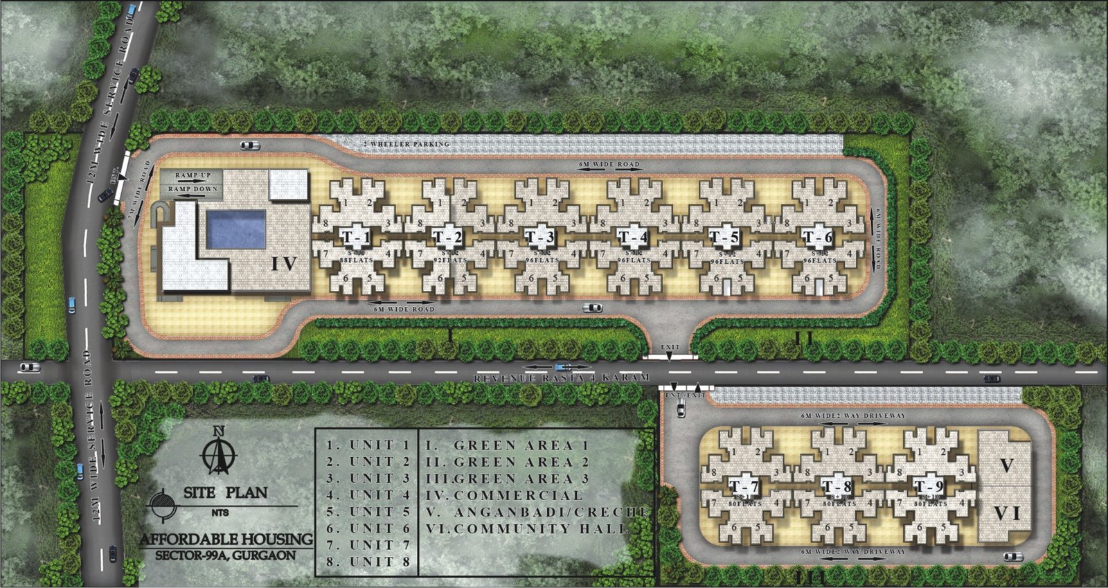 Pareena-Laxmi-Apartments-Site-Plan