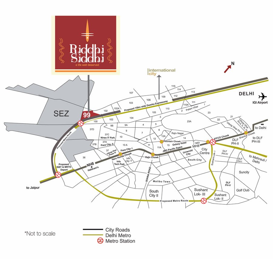 Pivotal Riddhi Siddhi Location Map