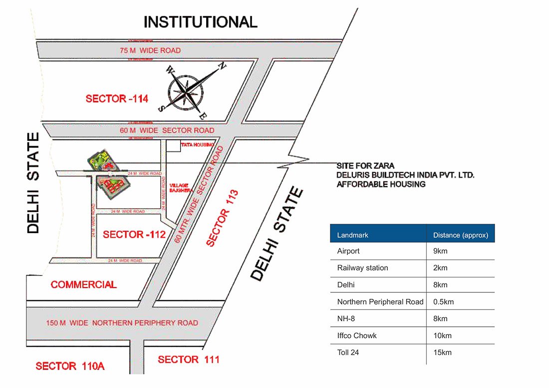 Zara Rossa Location Map