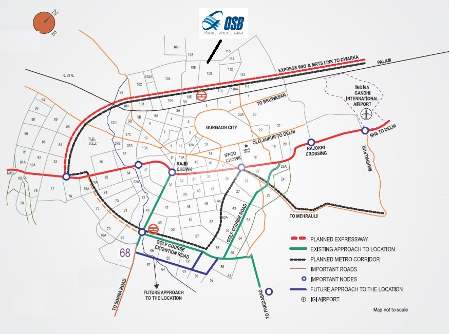 OSB Expressway Towers Location Map