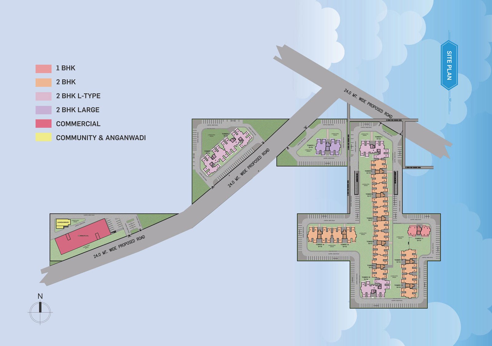 Supertech Basera Site Plan