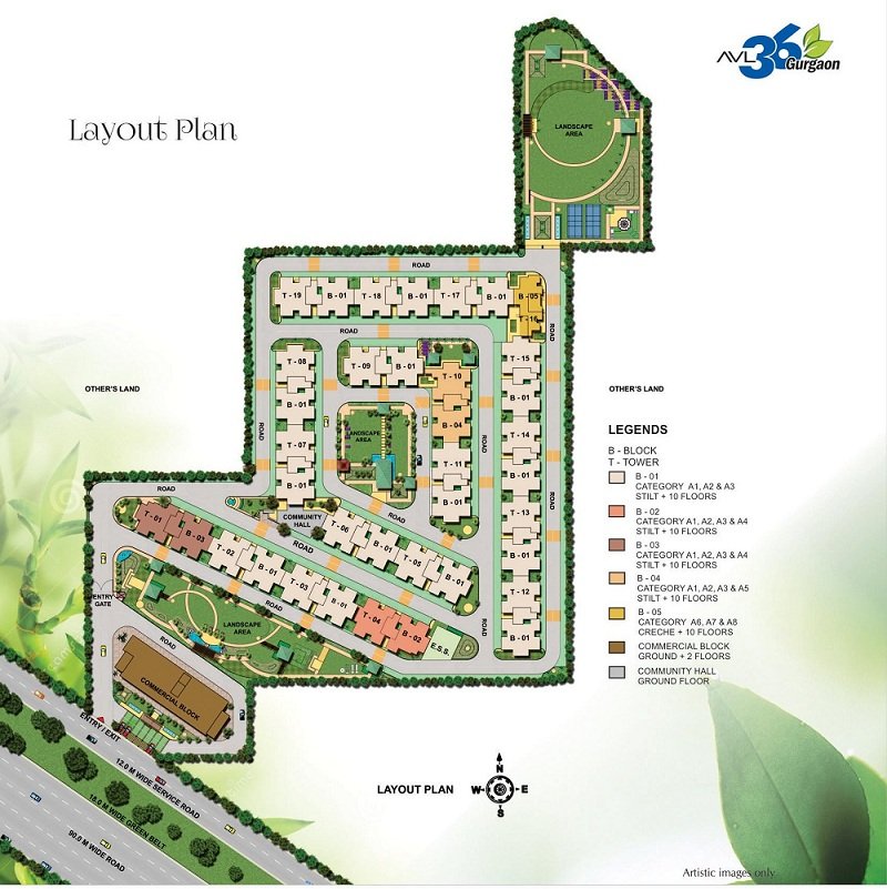 AVL 36 Gurgaon Site Plan