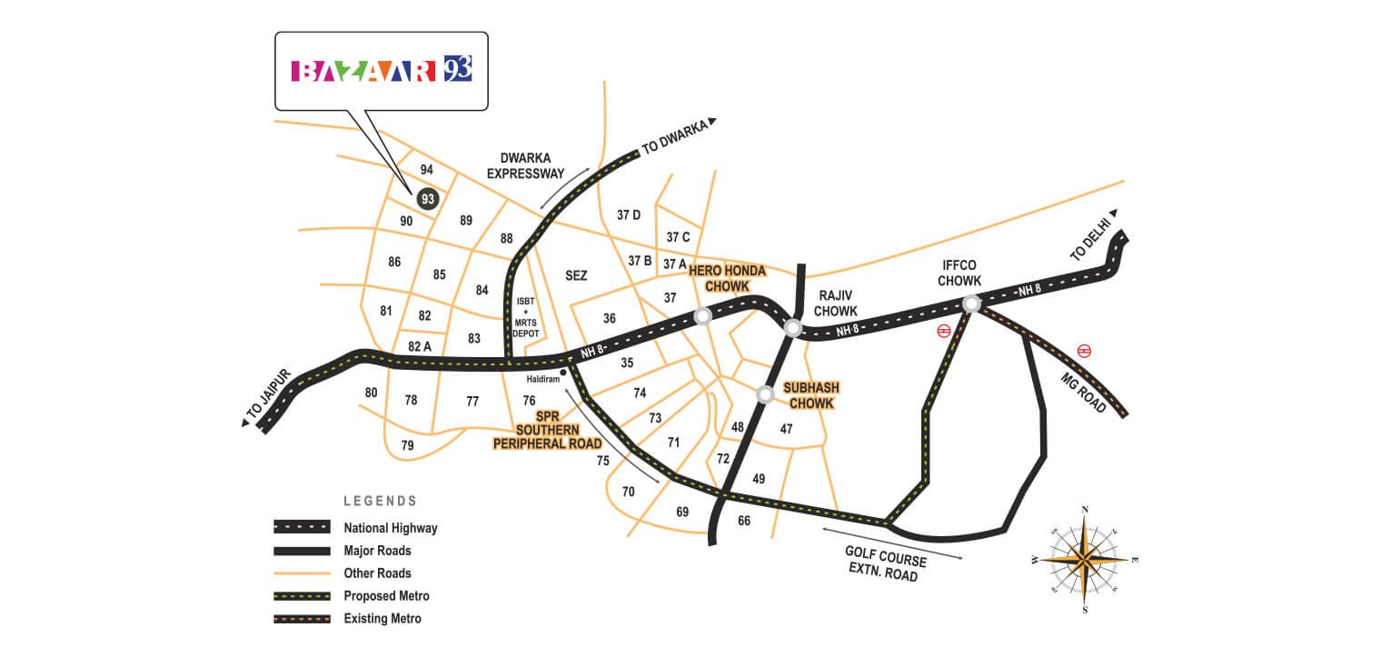 MRG Bazaar 93 Location Map