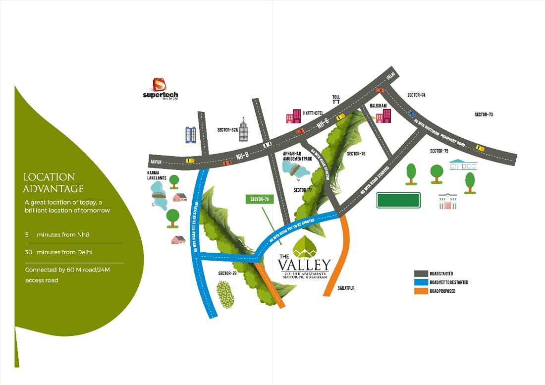 Supertech The Valley Location Map
