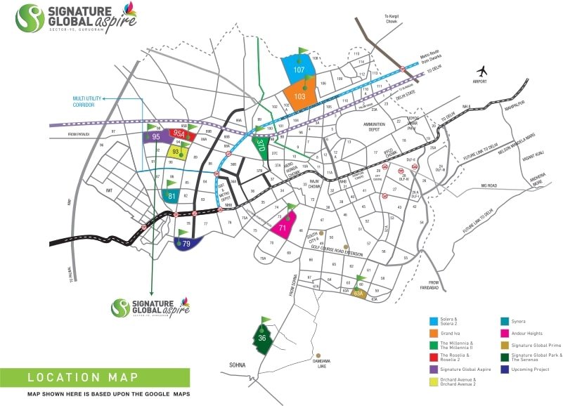 Signature-Global-Aspire-Location-Map
