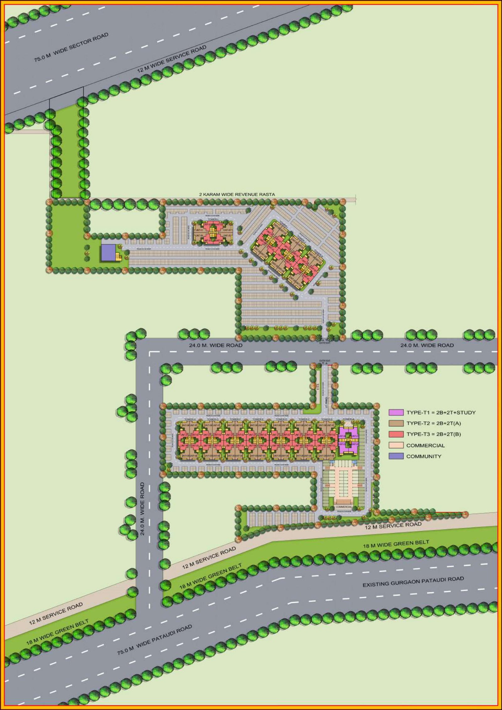 Signature Global The Roselia 2 Site Plan
