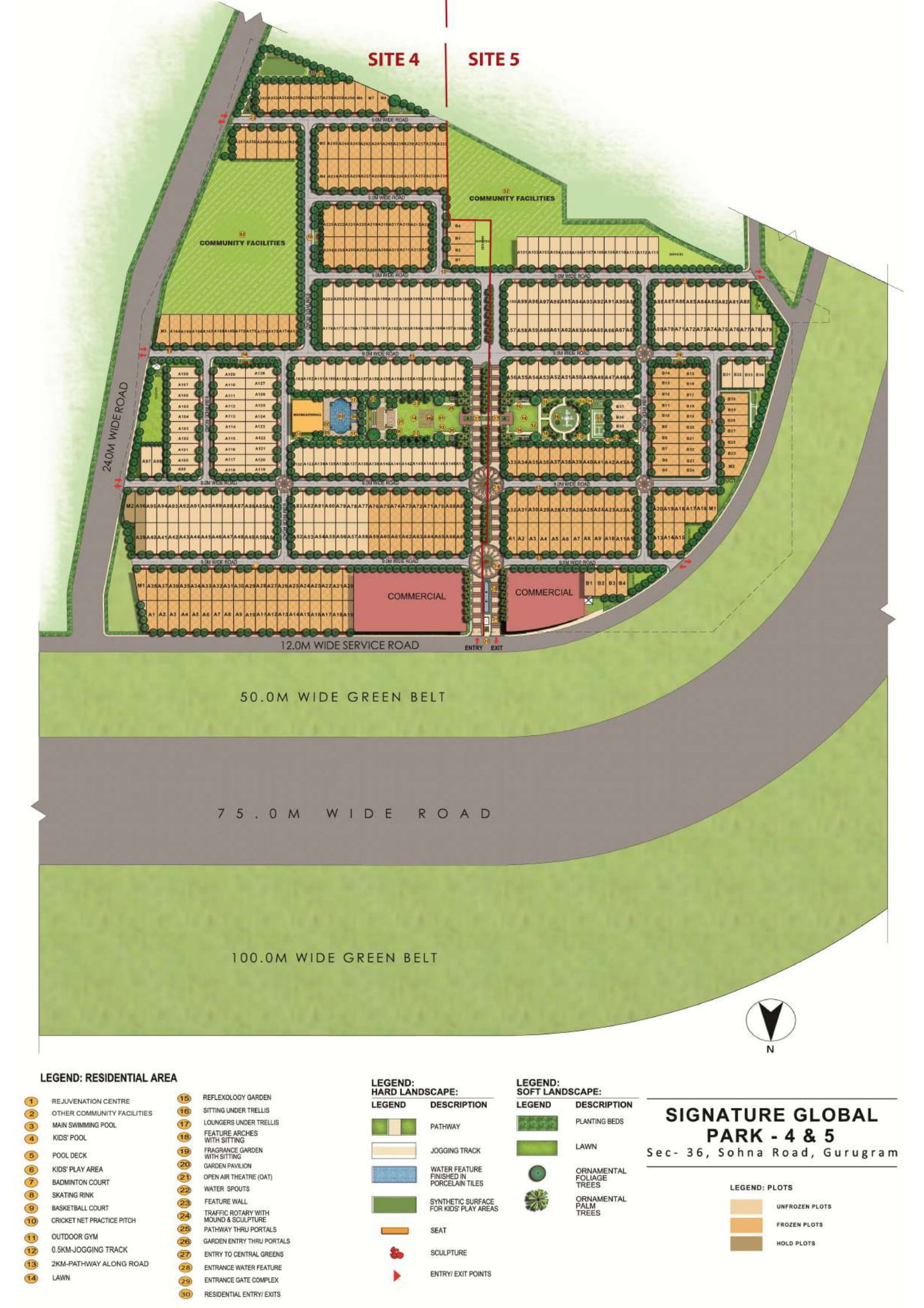 Signature Global Park 4 and 5 Site Plan