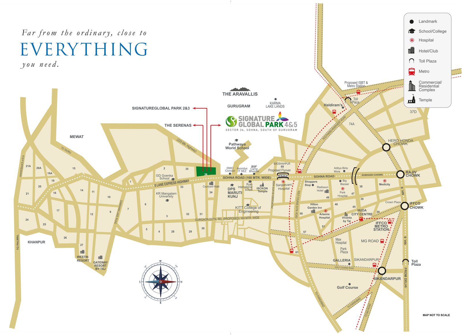 Signature Global Park Floors 4 and 5 Location Map