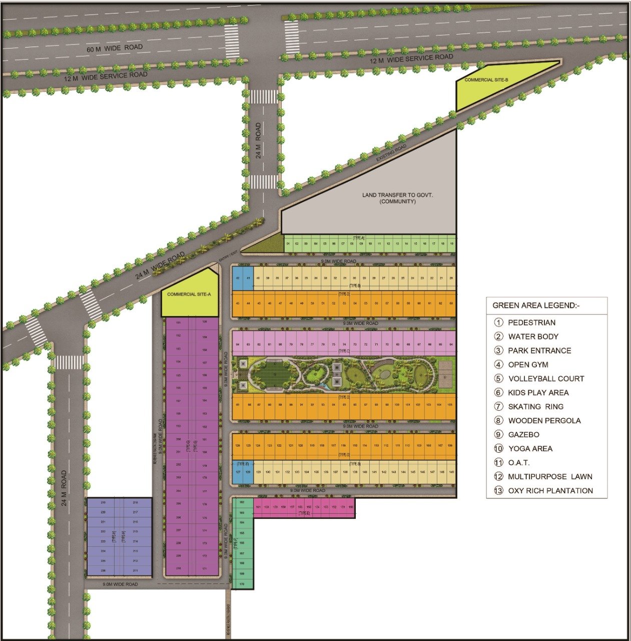 Corona Greens Site Plan