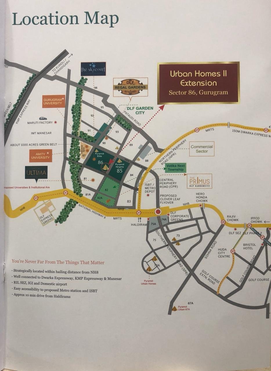 Pyramid Urban Homes 2 (II) Extension Location Map