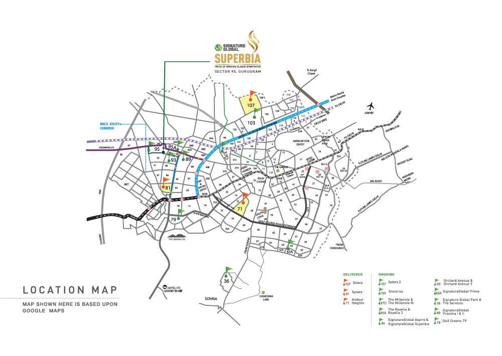Signature Global Superbia Location Map
