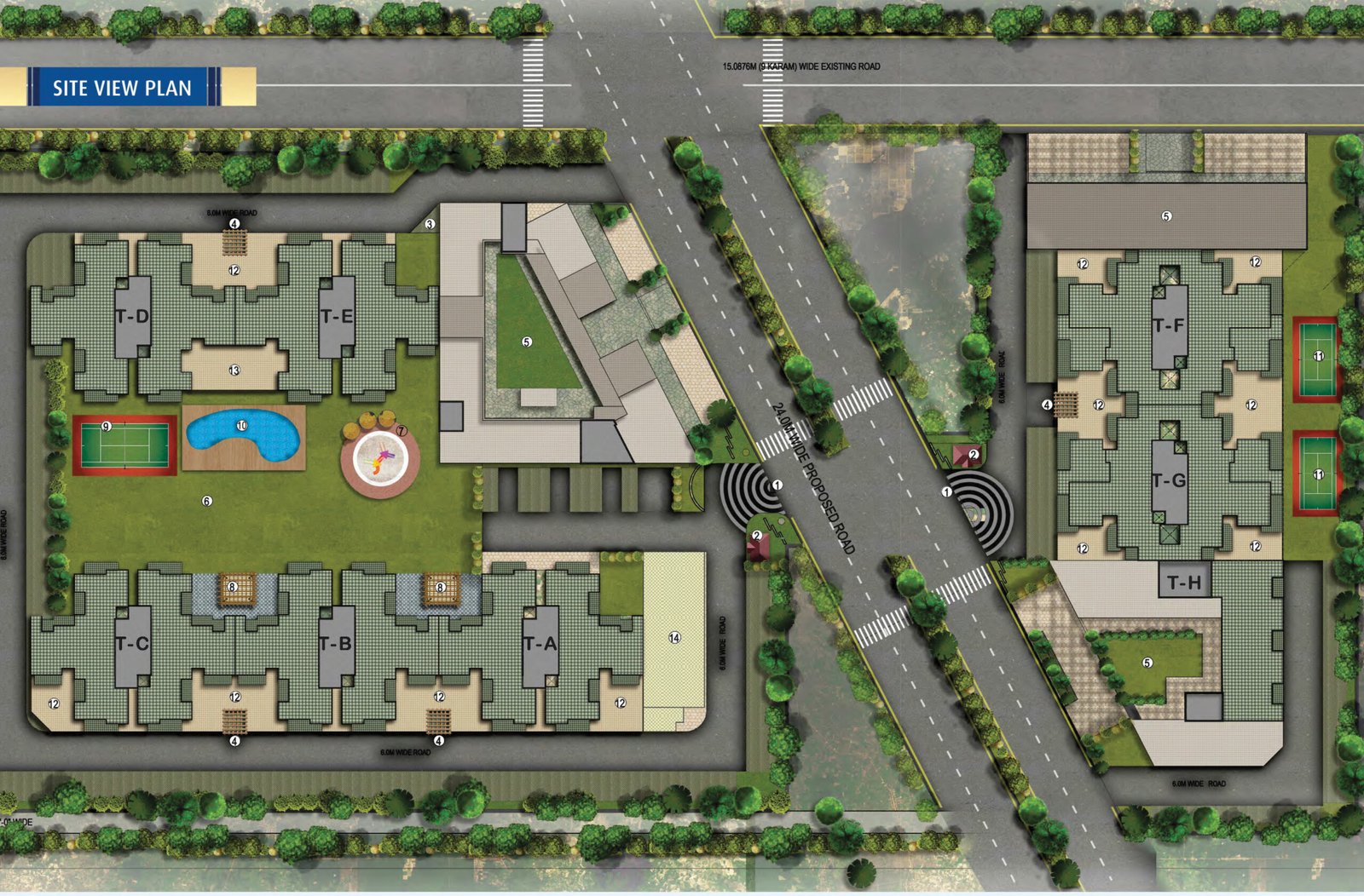 Landmark The Homes 81 Site Plan