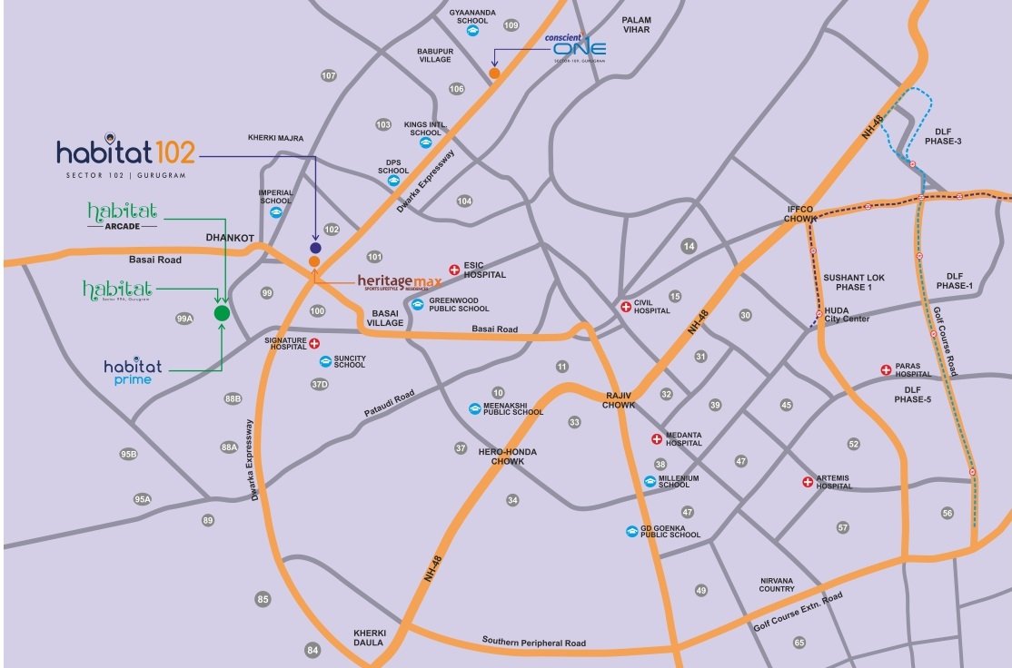 Conscient-Habitat-102-Location-Map