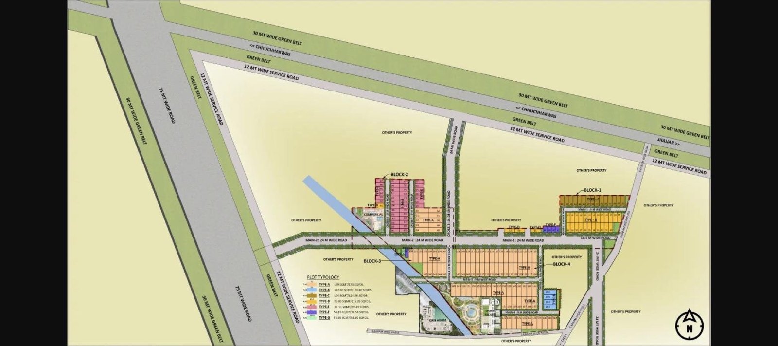 Anandam Ashiyana Jhajjar site layout plan