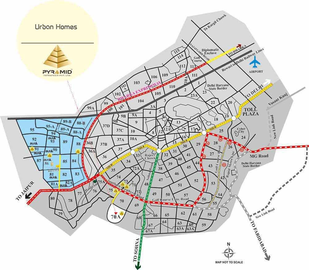 Pyramid Urban Homes Location Map