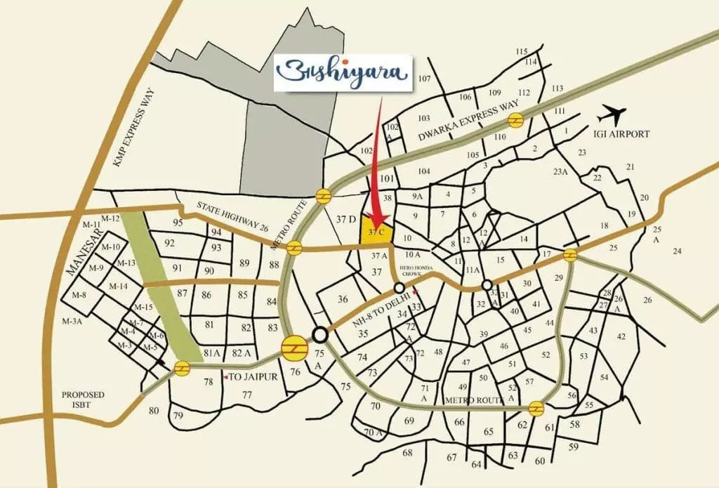 Imperia Aashiyara Location Map